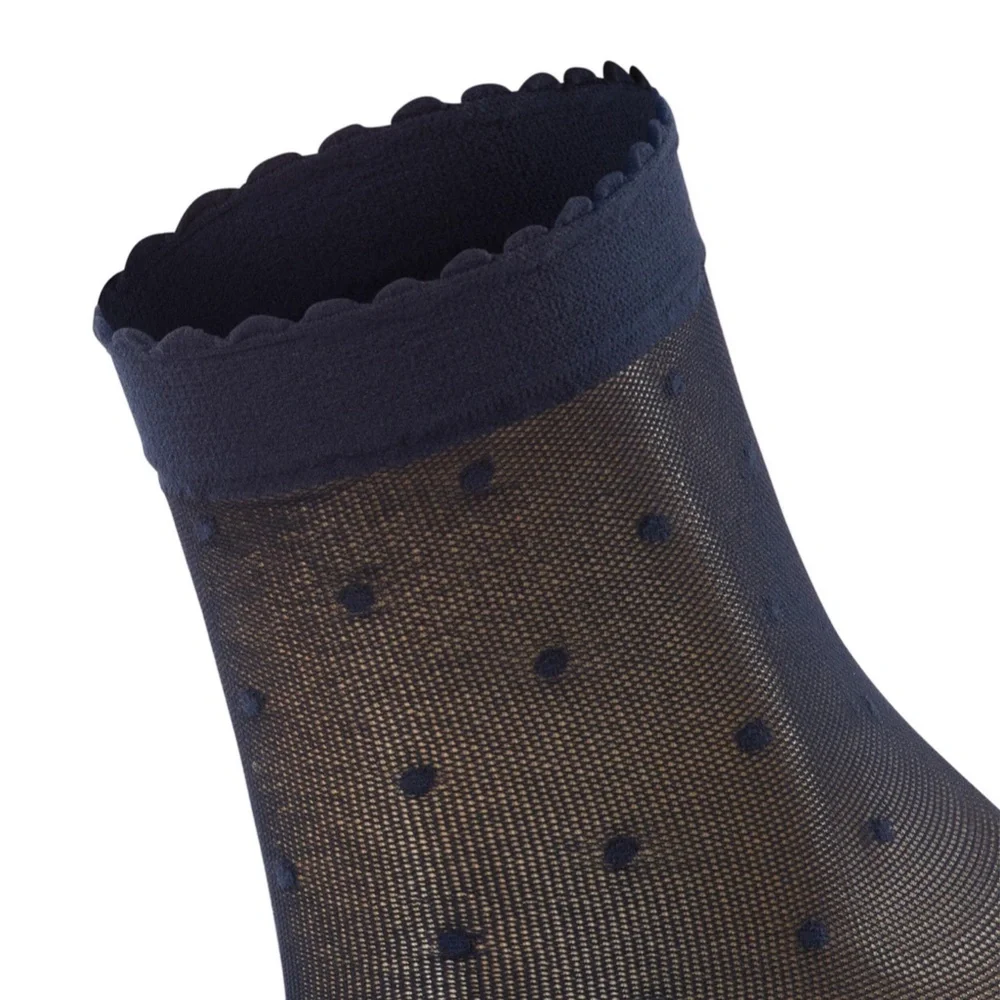 FALKE Women's Invisible Deluxe 8 Tights, Beige & Falke Dot Anklet Stocking Blue